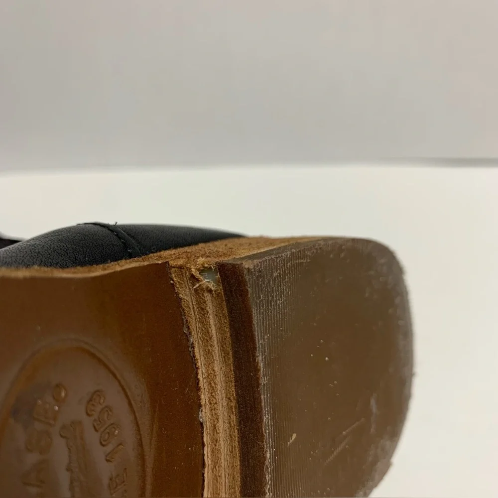 Kork Ease Black Suede Leather Knee High Riding Boots Buckle Zip Women's Sz 6.5M - Picture 14 of 16